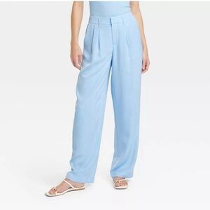 A New Day Satin Pleat Trousers